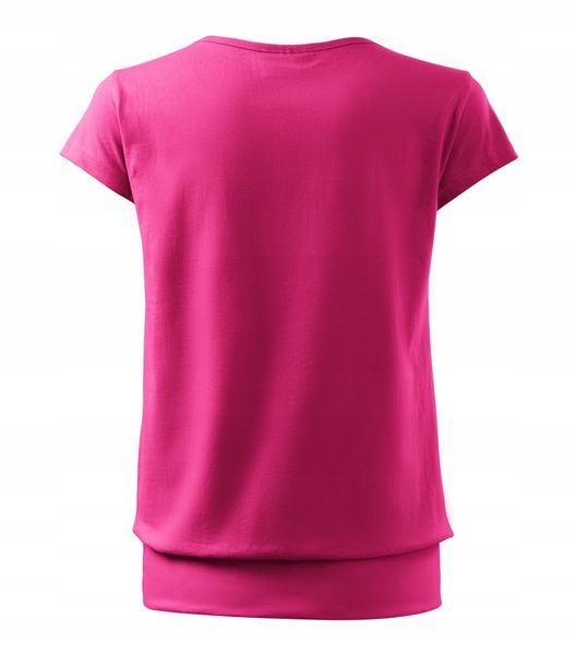 Koszulka bluzka damska t-shirt CITY czerw.purp XL zdjęcie 3