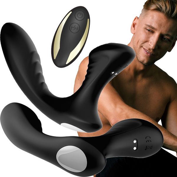Masażer Prostaty Męski Wibrator Z Pilotem Czarny zdjęcie 1