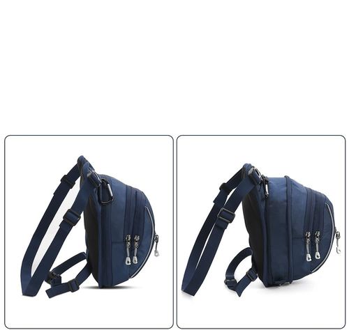 Wielofunkcyjna Torba Sportowa Saszetka na Nogę Granatowa Bieganie Rower na Arena.pl