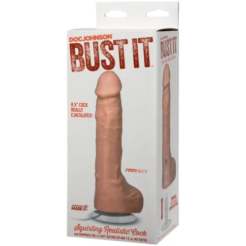 doc johnson bust it 8.5" - dildo 21,6 cm model z systemem wypływu 30 ml na Arena.pl