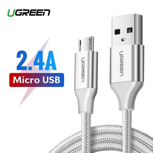 Kabel micro USB UGREEN QC 3.0 2.4A 2m (biały) na Arena.pl