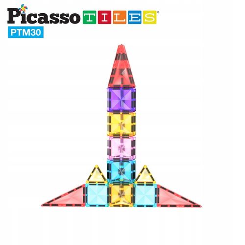 Klocki magnetyczne konstrukcyjne wersja podróżna dla dzieci edukacyjne 30el na Arena.pl