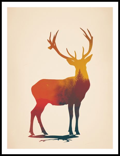 Plakat 60x80cm Światło Leśnego Monarchy zdjęcie 3