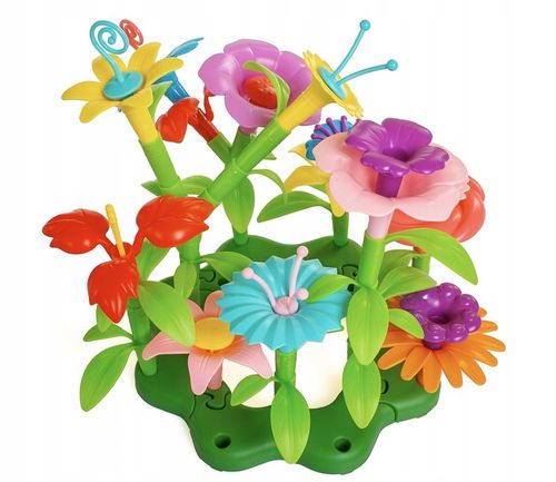 KLOCKI KONSTRUKCYJNE BUKIET KWIATÓW Kwiaty Zestaw do ułożenia 135 Elementów na Arena.pl