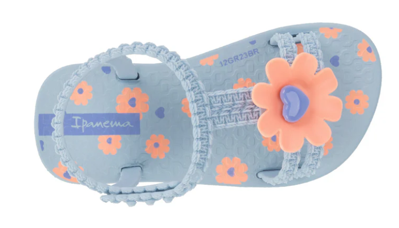 Sandałki dziewczęce buty klapki tworzywo ozdobne kwiatki Ipanema Daisy r.21 zdjęcie 5