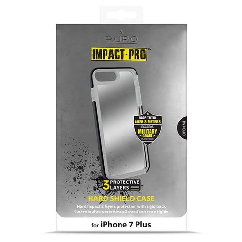 PURO Impact Pro Hard Shield - Etui iPhone 8 Plus / 7 Plus (czarny) na Arena.pl