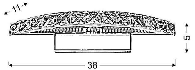 Arande kinkiet 8W LED chrom zdjęcie 5