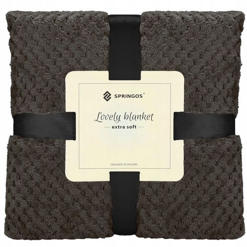 GRUBY KOC CIEPŁY NARZUTA DWUSTRONNA NA ŁÓŻKO KANAPĘ 150x200 cm PLED MIĘKKI na Arena.pl