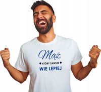 KOSZULKA z nadrukiem PREZENT dla męża MĄŻ