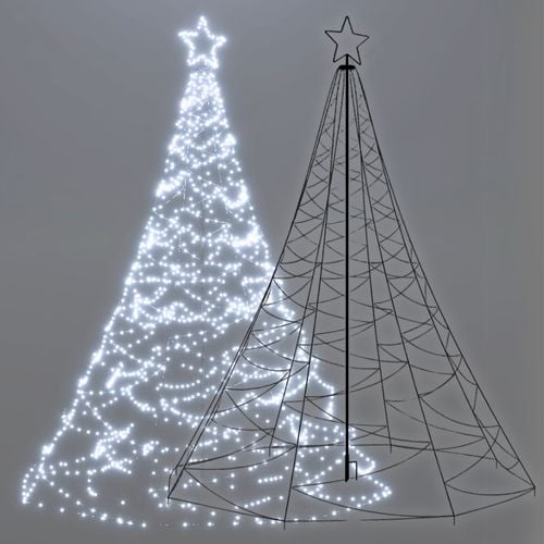 Choinka 500 LED zewnętrzna 300 cm zimna biała na Arena.pl