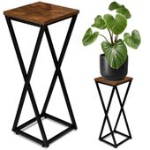 Kwietnik loftowy KONEL loft czarny 62 cm