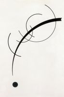 Plakat 61x91,5cm Free Curve to the Point,  Wassily Kandinsky Vintage