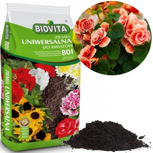 BIOVITA ZIEMIA UNIWERSALNA PODŁOŻE DO KWIATÓW Z NAWOZEM 80 L na Arena.pl