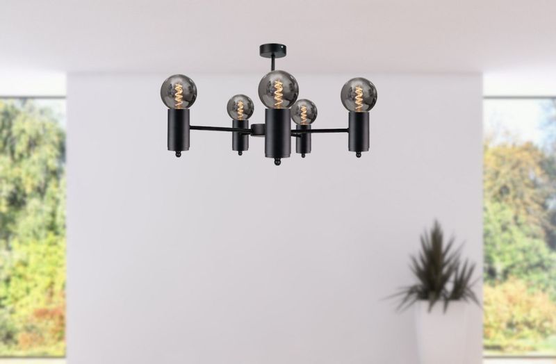 Lampa sufitowa 5xE27 ARDE BLACK zdjęcie 2