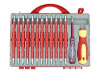ZESTAW WKRĘTAKÓW ŚRUBOKRĘTY IZOLOWANE 25 ROZMIARÓW + WALIZKA DLA