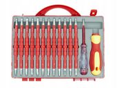 ZESTAW WKRĘTAKÓW ŚRUBOKRĘTY IZOLOWANE 25 ROZMIARÓW + WALIZKA DLA