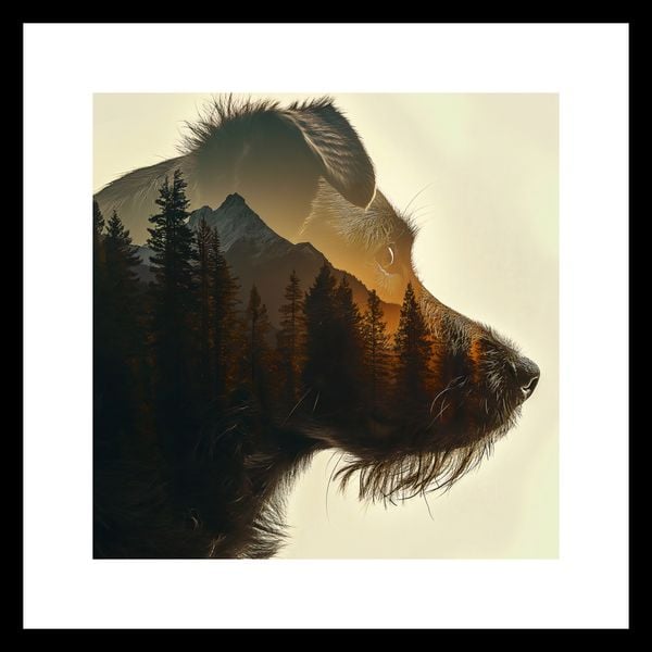 Plakat 20x20cm Psi Duch Lasu zdjęcie 3