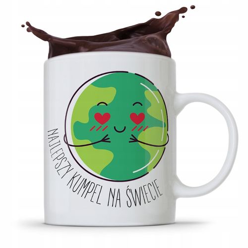 Kubek Prezent Dla Przyjaciela Najlepszy Na Świecie Z Nadrukiem Ze Zdjęciem na Arena.pl