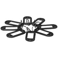 ZAWIESZKA DO KLUCZY LEVIATAN 10SZT CZARNY