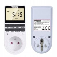 Programator Czasowy Timer Włącznik Wyłącznik Cyfrowy Wyświetlacz LCD Zegar