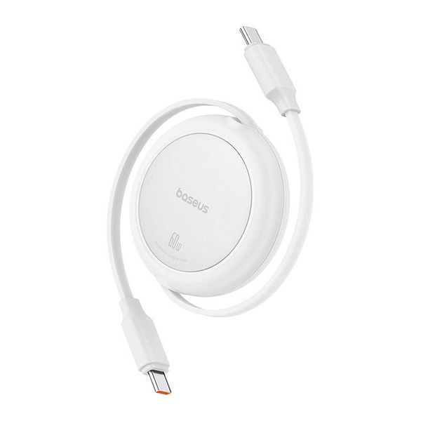 Kabel USB Baseus Free2Pull Mini USB-C do USB-C, 60W, 1, (biały) zdjęcie 1