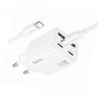 Ładowarka Hoco N56 30W 4 wejścia USB-C biała do Motorola Edge 60 Fusion