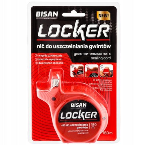 NIĆ NITKA DO GWINTÓW USZCZELNIAJĄCA ZAMIAST PAKUŁ TEFLONU LOCKER 150 mb na Arena.pl