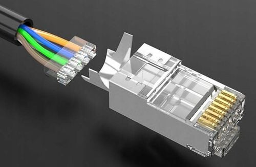 WTYCZKA WTYK ZŁĄCZE RJ45 CAT. 7 KOŃCÓWKI DO PRZEWODU LAN ETHERNET 10 SZTUK na Arena.pl
