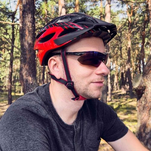 okulary rowerowe polaryzujące z wymiennymi kolorowymi szkłami zestaw na Arena.pl
