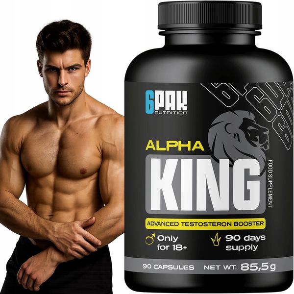 TESTOSTERON Booster Complex 6 Składników Alpha KING Libido Potencja zdjęcie 1