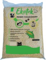 Żwirek kukurydziany GRUBOZIARNISTY EKOTEK 20L dla kotów 12 kg