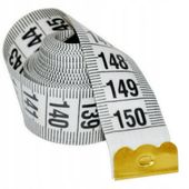 Miara Krawiecka w pudełku ETUI Metr Centymetr zwijany 150 cm Biała