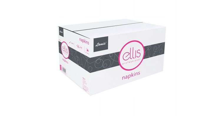 SERWETKI ELLIS NAPKINS 9000 - białe zdjęcie 1