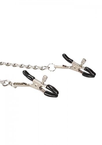 velcro collar with nipple clamps   with adjustable straps na Arena.pl