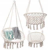 Huśtawka Hamak Ogrodowy 150kg Fotel Bujak DELUXE MODERN Bocianie Gniazdo