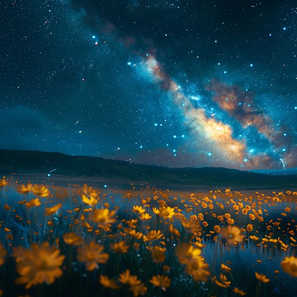 Plakat 70x70cm Nocne Niebiosa zdjęcie 1