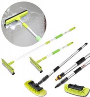 TELESKOPOWA SZCZOTKA DO MYCIA AUTA BUS TIR 250CM + TEKESKOPOWA ŚCIĄGACZKA