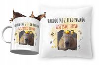 Zestaw Kapibara Poduszka + Kubek Prezent Z Nadrukiem Ze Zdjęciem