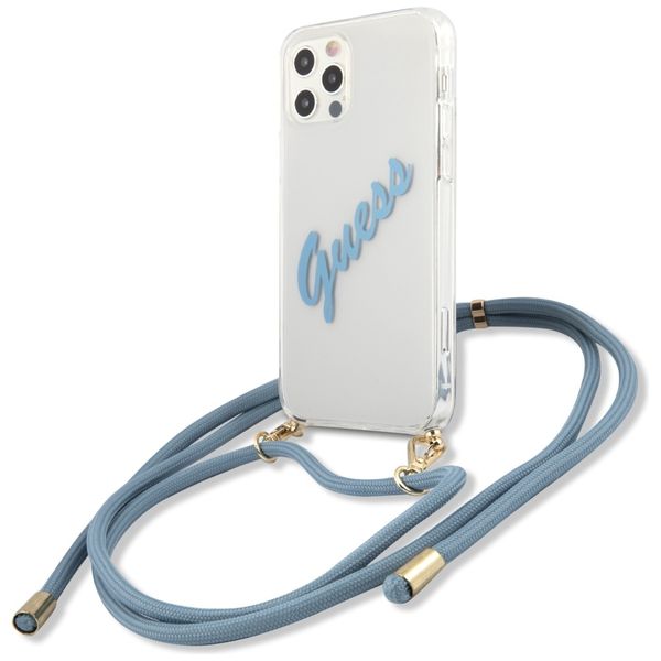 Etui Guess do iPhone 12, iPhone 12 Pro, Niebieski zdjęcie 2