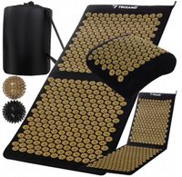 ZŁOTA MATA DO AKUPRESURY + PODUSZKA Z KOLCAMI Zdrowotna + 2 PIŁKI ETUI