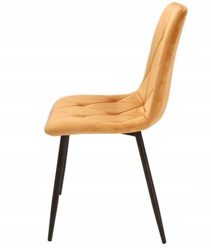 4 x krzesło tapicerowane pikowane welur nowoczesne na Arena.pl