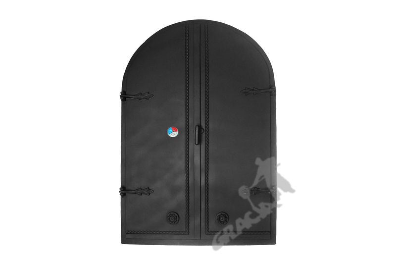 DRZWI A8 - 115X78 CM + TERMOMETR 0-250°C ŻELIWNE DO WĘDZARNI CHLEBOWE zdjęcie 1