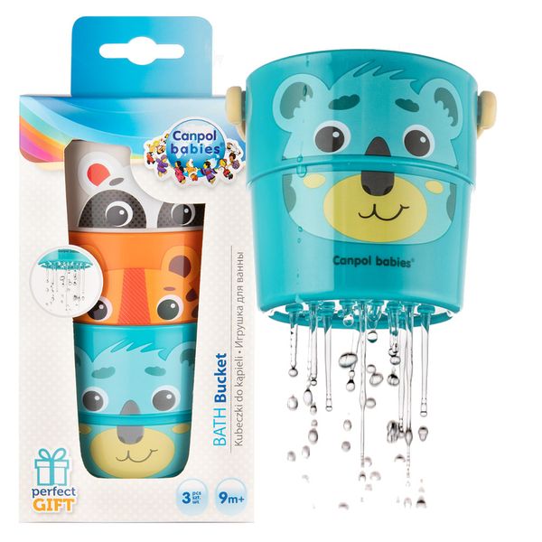 CANPOL Wiaderka do kąpieli HELLO LITTLE zdjęcie 1