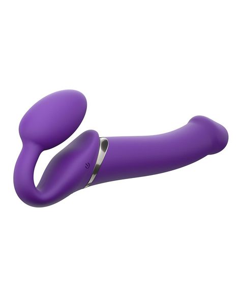 Vibrating Strap-On - L - Purple zdjęcie 3