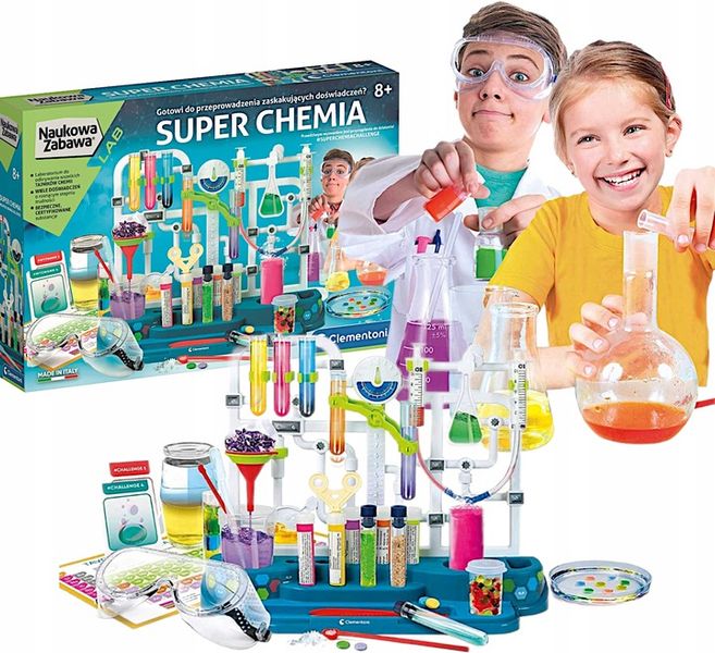 LABORATORIUM SUPER CHEMIA EKSPERYMENT DOŚWIADCZENI zdjęcie 1