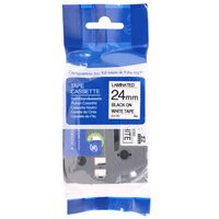 Taśma do Brother P-Touch 24mm 8m biała Tze-251 Aze
