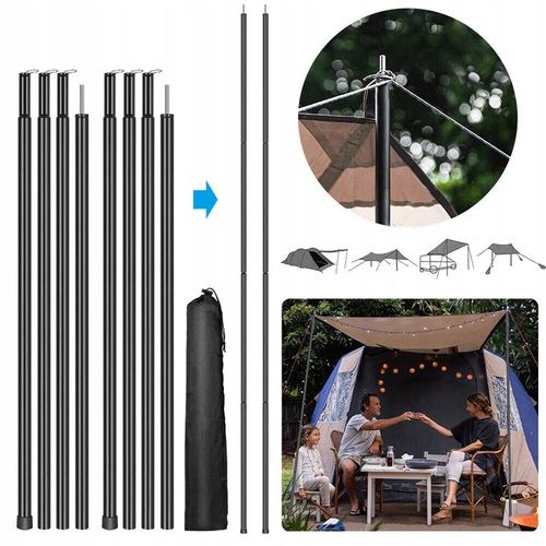 2X 2M TYCZKI NAMIOTOWE TELESKOPOWY REGULOWANY TYCZKA DO BALDACHIMU na Arena.pl