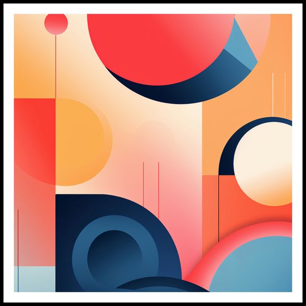 Plakat 80x80cm Geometryczne Marzenia zdjęcie 3