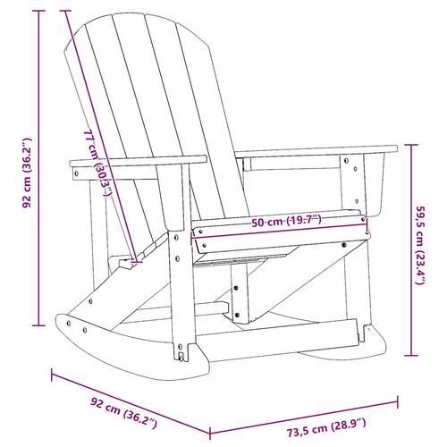 Fotele bujane Adirondack 2 pcs Biały HDPE na Arena.pl