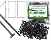 100x KOTWY OGRODNICZE Szpilki Do Mocowania Agrotkaniny Agrowłókniny